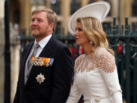 König Willem-Alexander und Königin Maxima bei der Krönung von König Charles, 2023