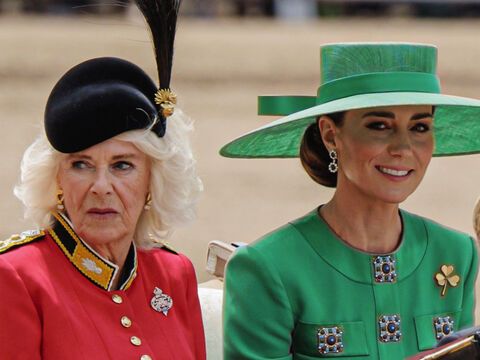 Königin Camilla und Prinzessin Kate, "Trooping The Colour"-Parade, 2023. 