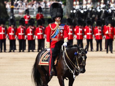 Prinz William bei der Probe für "Trooping the Colour", 2023. 