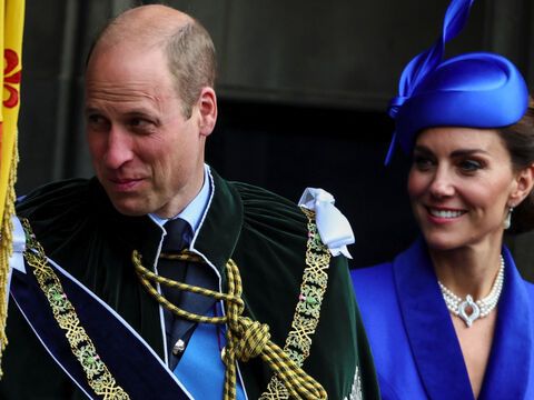 Prinz William und Prinzessin Kate bei der Krönung in Schottland. 