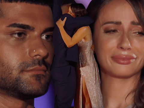 Jennifer Saro und Adrian Alian weinen im "Bachelorette"-Finale