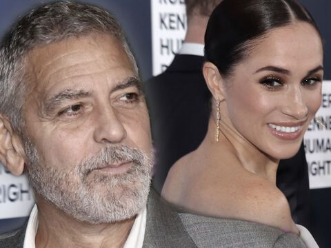 George Clooney und Herzogin Meghan. 