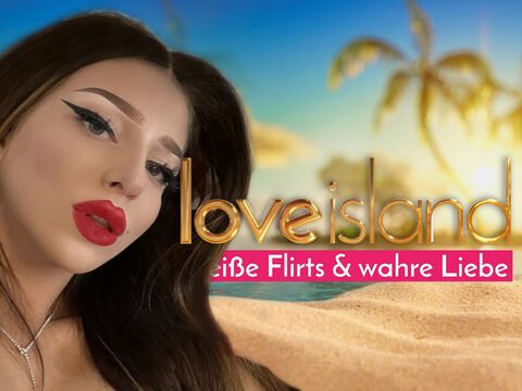 Jessica Delion mit "Love Island"-Logo