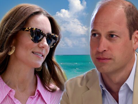 Prinzessin Kate und Prinz William in der Karibik. 
