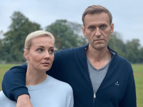 Julija Nawalnaja und Alexej Nawalny ernst 