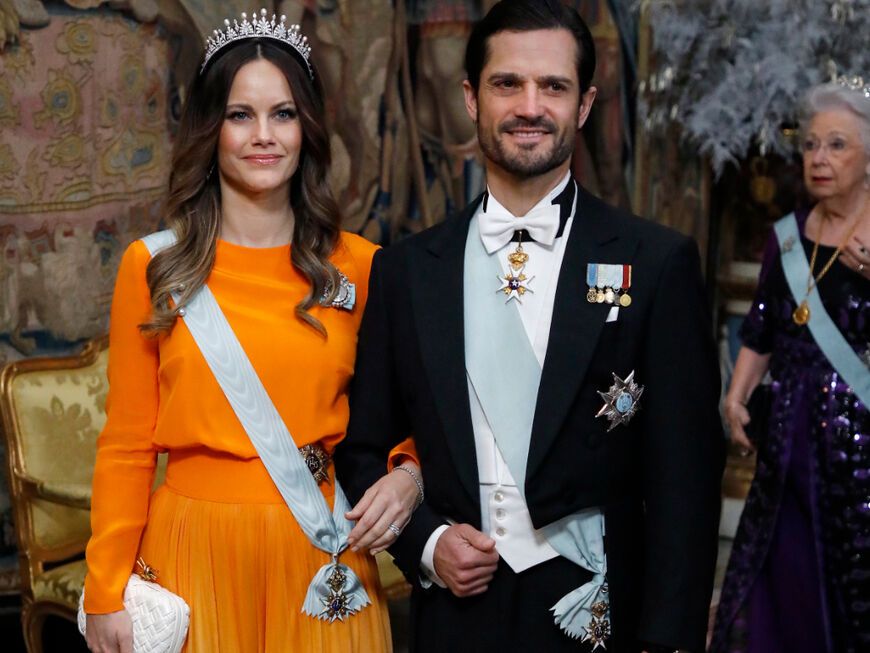 Sofia von Schweden mit Prinz Carl Philip von Schweden bei der Nobelpreisverleihung