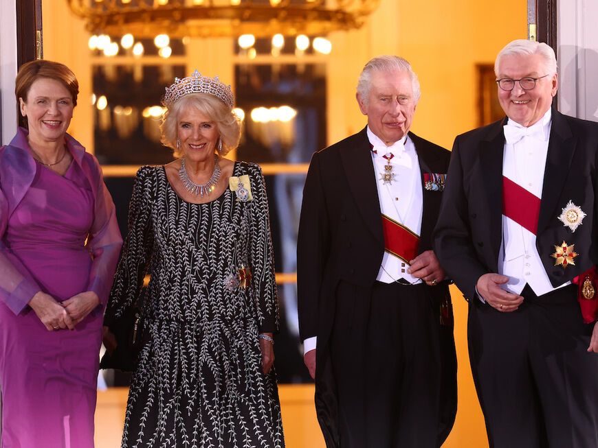 König Charles, Königin Camilla, Frank-Walter Steinmeier beim Staatsbankett