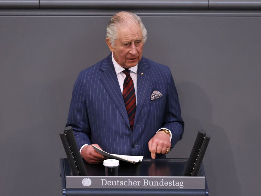König Charles III. im Bundestag.
