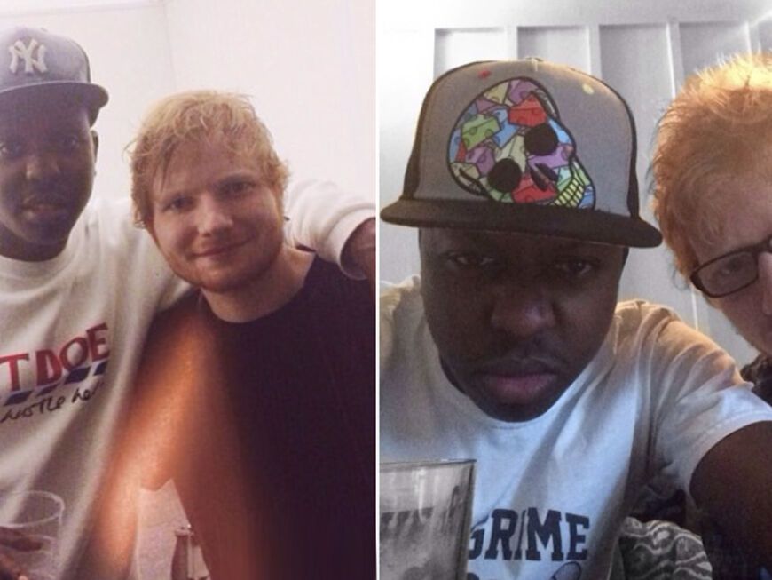 Selfies von Jamal Edwards und Ed Sheeran