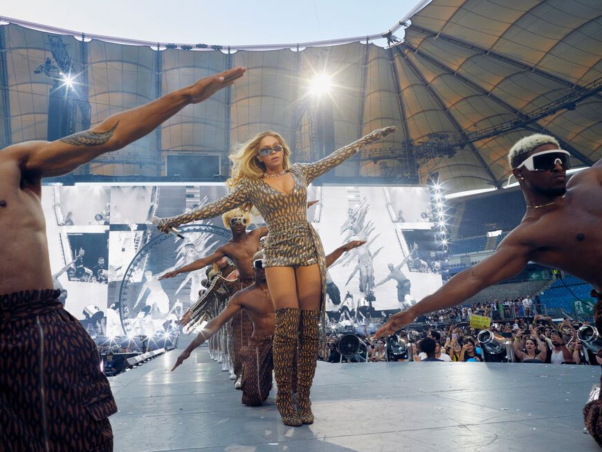 Beyoncé bei ihrem Konzert im Volksparkstadion 2023