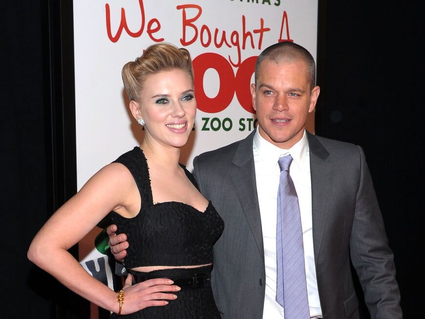 Scarlett Johansson und Matt Damon bei der Premiere zu "Wir kaufen einen Zoo"