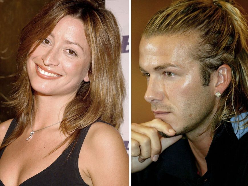 Rebecca Loos und David Beckham früher