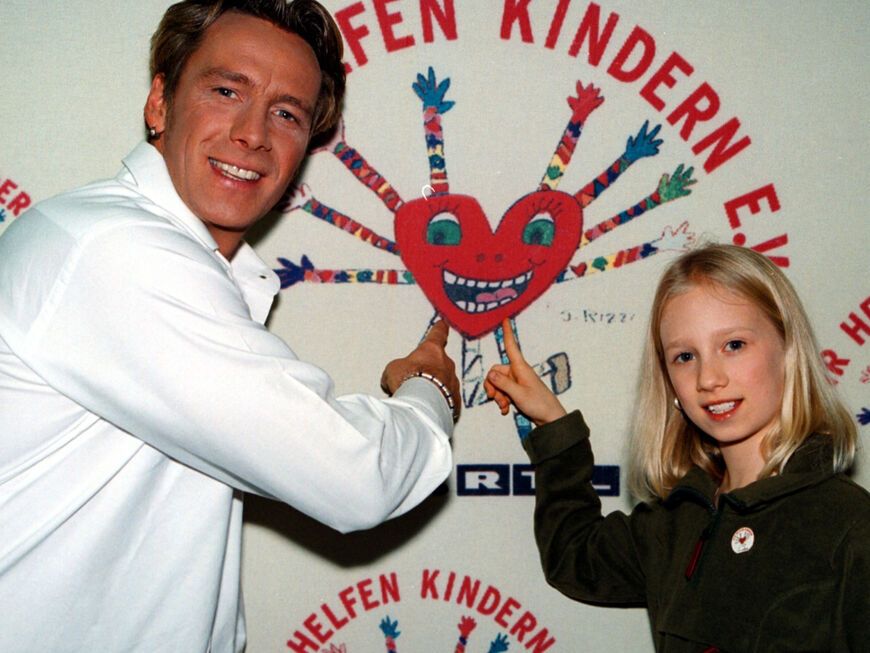 Jürgen Milski und seine Tochter Nadine Milski im Jahr 2000