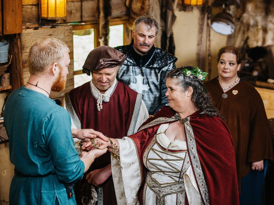 "Das Hochzeit auf den ersten Blick"-Paar Petra und Norbert bei ihrer Trauung. 