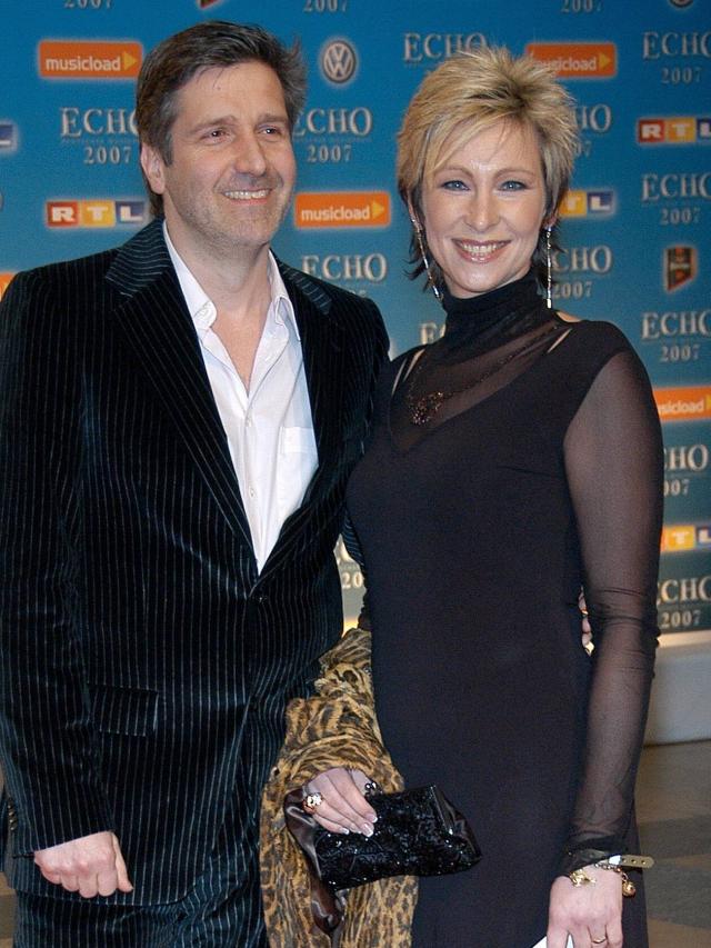 Claudia Jung mit kurzen Haaren 2007 mit Ehemann Hans Singer