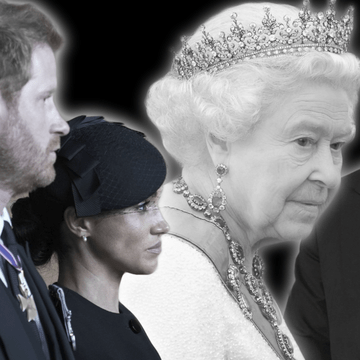 Prinz Harry, Herzogin Meghan, Queen Elizabeth und Prinz William ernst