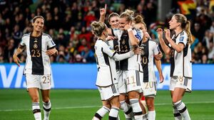 WM 2023: Deutschland gegen Marokko / Deutschland jubelt