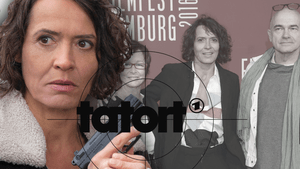 "Tatort"-Kommissarin Lena Odenthal (Ulrike Folkerts), im Hintergrund mit Peter Becker (Peter Espeloer) und Edith Keller (Annalena Schmidt)