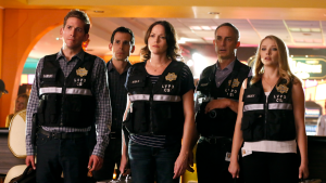 Eric Szmanda, John Wellner, Jorja Fox, Wallace Langham & Elisabeth Harnois, "CSI: Vegas"