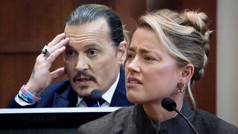 Johnny Depp und Amber Heard vor Gericht