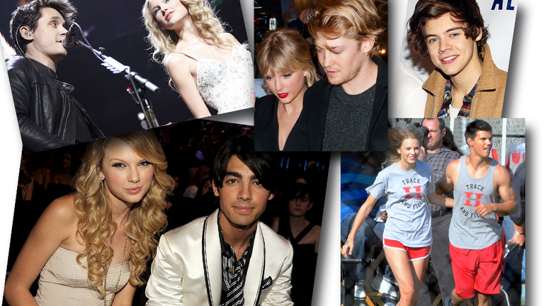 Taylor Swift und einige ihre Exfreunde, Collage