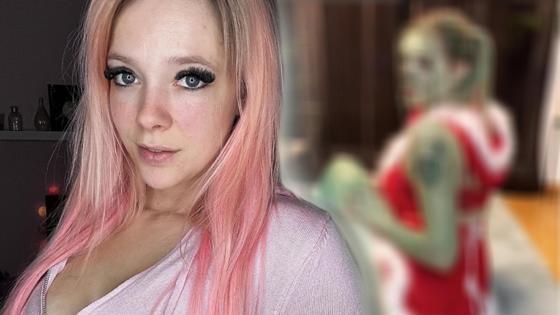 Anne Wünsche: Im sexy Grinch-Kostüm im Piercing-Studio - Für den 