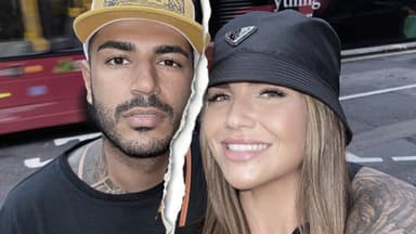 Selfie von Influencerin Novalanalove und DJ Jeezy mit Riss in der Mitte