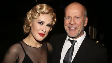 Rumer und Bruce Willis glücklich