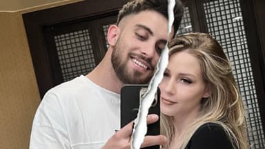 Loredana Wollny und Servet lächeln und machen ein Selfie