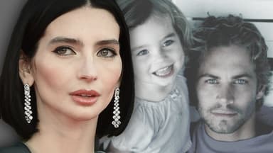 Meadow Walker traurig - im Hintergrund als Kind mit ihrem Vater Paul Walker 