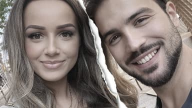 Samira und Yasin Cilingir mit einem Trennungsriss, Bildmontage