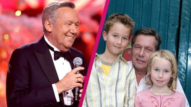 Collage Roland Kaiser und seine Kinder Annalena und Jan Foto von früher