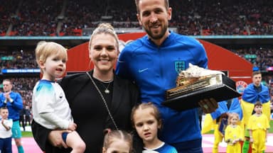 Harry Kane mit seiner Familie nach einem Spiel