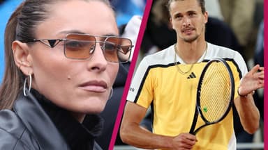 Sophia Thomalle ernst, Alex Zverev mit Tennisschläger