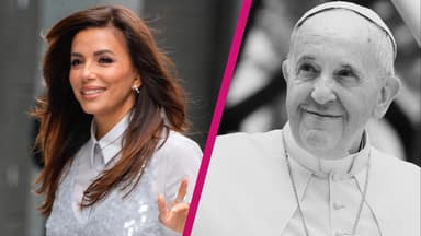 Eva Longoria erinnerte sich nach dem Tod von Papst Franziskus I. an ein peinliches Aufeinandertreffen