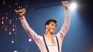 Diego Pooth mit Stab in der Hand