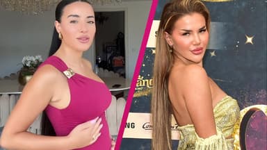 Leyla Lahouar zeigt ihren Bauch, Kim Virginia Hartung von der Seite