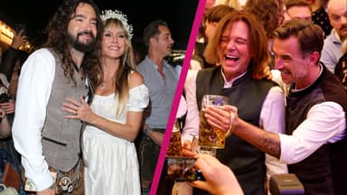 Heidi Klum und Tom Kaulitz sowie Jürgen Drews und Florian Silbereisen feiern auf dem Oktoberfest