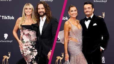 Collage Heidi Klum und Tom Kaulitz und Jana Ina Zarrella und Giovanni Zarrella