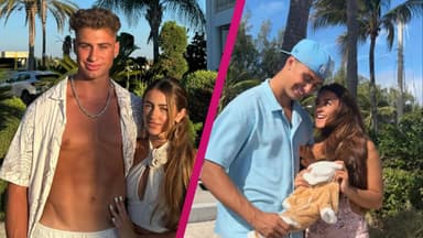 Daymian Weiß mit Freundin Smilla und Babystrampler