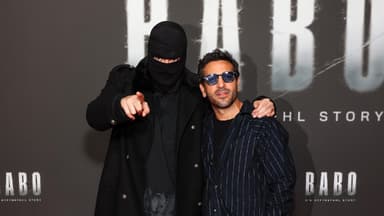 Haftbefehl und Elyas M'Barek auf dem roten Teppich