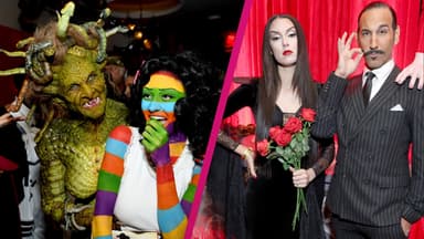 Heidi Klum und Leni Klum, Rebecca Mir und Massimo Sinato an Halloween 2025