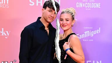 Micha Klotz und Edda Pilz vor RTL-Wand mit Trennungsstrich