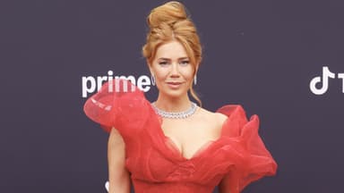 Palina Rojinski in Rot