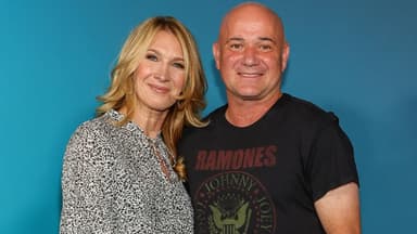 Steffi Graf mit Andre Agassi