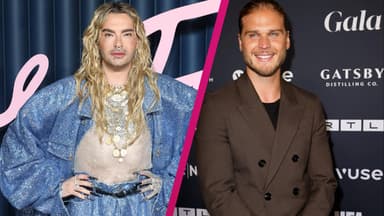 Collage von Bill Kaulitz und Rúrik Gíslason