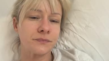 Christin Stark im Krankenhaus