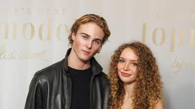 Moritz Rüdiger posiert mit seiner Freundin Xenia