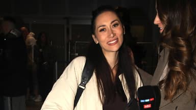 Samira Yavuz bei ihrer Ankunft am Frankfurter Flughafen nach dem Dschungelcamp