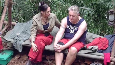 Samira Yavuz mit Hubert Fella im Dschungelcamp